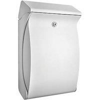 Compact plastic letter box Swing, white
