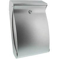 Burg-Wächter Swing 4906 Si High-Quality Plastic Letterbox, Silver