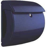 Burg Wächter Kunststoff-Briefkasten Piano 886 MB Blau-marinblau Letter Box, Marine Blue, 40 x 20 x 30 cm