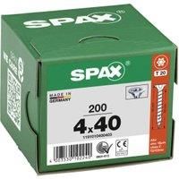 Spax S Self Countersinking Torx Full Thread Wood Screws 4mm 40mm Pack of 200