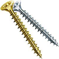 Spax 4CUT 1191010350155 Universal Screw, Countersunk T-Star Plus Fully Threaded, Galvanised Blank A2J