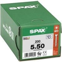 Spax 4CUT 1191010350155 Universal Screw, Countersunk, T-Star Plus, Fully Threaded, Galvanised Blank A2J, 1191010500503