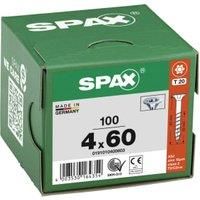 SPAX Countersink-Multi-Head, TG blank A2J T-STAR T20, 4 MM x 60 MM / Pack of 100 / PaK