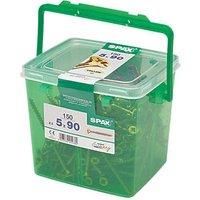 SPAX Pozi Screws YELLOX Csk Partial Thread - 5.0 x 90mm Tub 150