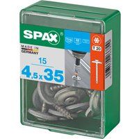 SPAX T-STAR PLUS RAISED COUNTERSUNK SEALING A2 S-STEEL 4.5 X 35MM T20-15 SCREWS