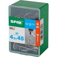 SPAX T-STAR PLUS RAISED COUNTERSUNK SEALING A2 S-STEEL 4.5X45MM, T20, 80 SCREWS