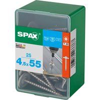 SPAX T-STAR PLUS RAISED COUNTERSUNK SEALING A2 S-STEEL 4.5 X 55MM, T20-25 SCREWS