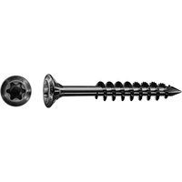 SPAX Facade Screw, 4.5 x 60 mm, Pack of 100, Partially Threaded, Raised Countersunk Head, T-Star Plus T20, Cut Tip, Rustproof Stainless Steel A2 BLAX - 25170404506021