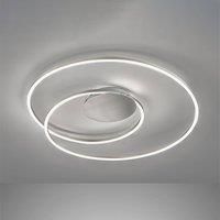 FISCHER & HONSEL Holy LED ceiling light, 49cm, matt nickel