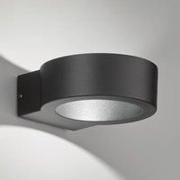 FISCHER & HONSEL Torres LED outdoor wall light, round, black