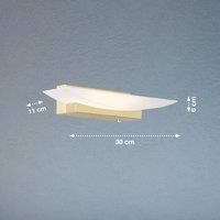 FISCHER & HONSEL Bowl TW LED wall light CCT width 30 cm, brass