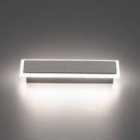 FISCHER & HONSEL LED wall light Aluro, metal, nickel-coloured, CCT, dimmable