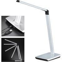 FISCHER & HONSEL Bright LED table lamp, dimmer, CCT, silver