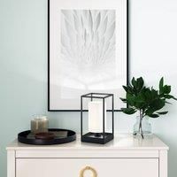 FISCHER & HONSEL Gilli table lamp with a white linen lampshade