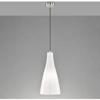 FISCHER & HONSEL Zeal hanging light, matt nickel/opal, 18 cm