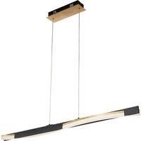 FISCHER & HONSEL Bridge LED hanging light remote dim CCT black