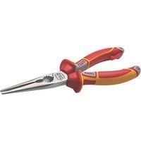 NWS 205mm Tri Chain Long Needle Nose Plier VDE 1000v Electricians Wire Radio
