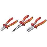 NWS 782 VDE Combined Tool, Multi-Colour, Set of 3 Piece