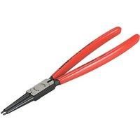 Knipex Circlip Pliers for internal circlips in bore holes black atramentized, plastic coated 225 mm (self-service card/blister) 44 11 J3 SB