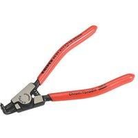 Knipex Circlip Pliers for external circlips on shafts black atramentized, plastic coated 125 mm (self-service card/blister) 46 21 A11 SB