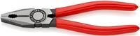 Knipex Combination Pliers black atramentized, plastic coated 180 mm (self-service card/blister) 03 01 180 SB