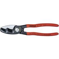 Knipex 95 11 200 Cable Shears Cutters with Twin Cutting Edge 200mm 37065