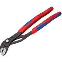 Knipex Cobra® High-Tech Water Pump Pliers grey atramentized, with slim multi-component grips 250 mm (self-service card/blister) 87 02 250 SB