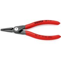 Knipex Precision Circlip Pliers for internal circlips in bore holes grey atramentized, with non-slip plastic coating 140 mm (self-service card/blister) 48 11 J1 SB