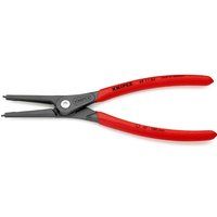 Knipex Precision Circlip Pliers for external circlips on shafts grey atramentized, with non-slip plastic coating 225 mm (self-service card/blister) 49 11 A3 SB