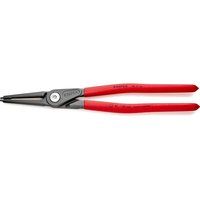 Knipex Precision Circlip Pliers for internal circlips in bore holes grey atramentized, with non-slip plastic coating 320 mm (self-service card/blister) 48 11 J4 SB