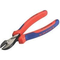 Knipex X-Cut® Compact Diagonal Cutter high lever transmission black atramentized, with multi-component grips 160 mm (self-service card/blister) 73 02 160 SB