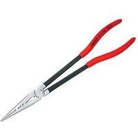 KNIPEX Long Reach Needle Nose Pliers with transverse profiles (280 mm) 28 71 280 SB (self-service card/blister)