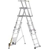 Zarges ZAP Telemaster S Mini 7 Tread Telescopic Aluminium Step Ladder