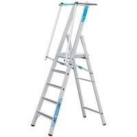 Zarges Safemaster S Platform Step Ladder 5 Tread 2710 x 680 x 210mm Aluminium