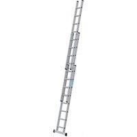 Zarges Everest 3DE Extension Ladder 3-Part D-Rungs 3 x 8