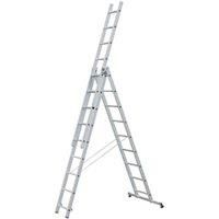 Zarges 48981 Light Trade Combination Ladder 3-Part 3 x 8 Rungs ZAR48981