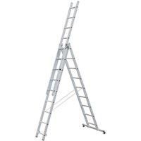 Zarges Light Trade Combination Ladder 3-Part 3 x 10 Rungs