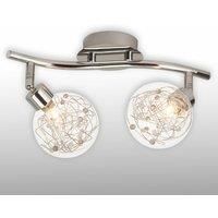Brilliant 2-bulb ceiling light Joya