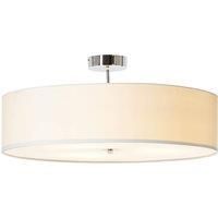 Brilliant Fabric ceiling light Andria, 60 cm, white