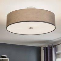 Brilliant Semi-flush ceiling light Andria, fabric lampshade