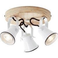 Brilliant Seed ceiling spotlight lampshades 3-bulb white