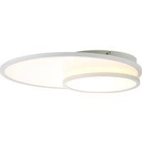 Brilliant LED ceiling lamp Bility, round, white framework