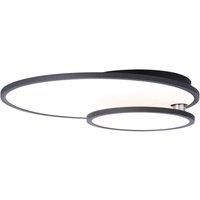 Brilliant Bility LED ceiling lamp, round, black frame