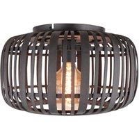 Brilliant Woodrow ceiling lamp, bamboo cage lampshade