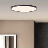 Brilliant Tuco LED ceiling lamp, dimmer, black, 30 cm