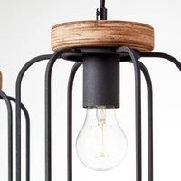 Brilliant Tosh hanging light, three-bulb, linear