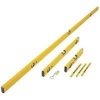 Stabila Combi Spirit Level Set Type 70-2 30cm 60cm 180cm Pencils STB702COMBI