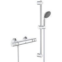 Grohe Precision Start HP Rear-Fed Exposed Chrome Thermostatic Shower Mixer (132JY)