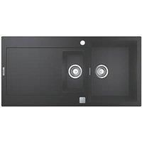Grohe K500 1.5 Bowl Granite Composite Sink Black Reversible 1000 x 500mm (293VY)