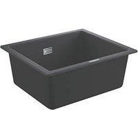 Grohe K700U Granite Black 1.0 Composite Inset Undermount Kitchen Sink & Waste 533 x 457mm